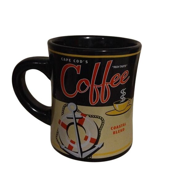 Two Rare Vintage Cuffys Cape Cod Thick Coffee Mugs - Picture 11 of 14